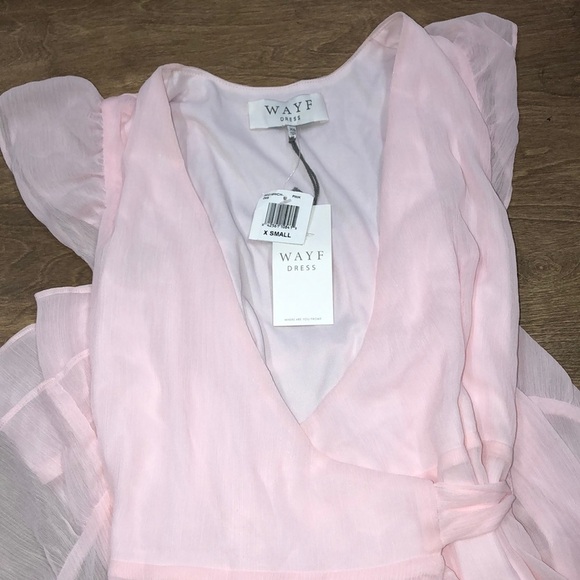 WAYF baby pink maxi dress; new with tags size xsmall - Picture 2 of 8